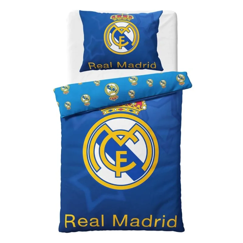 Futbalové obliečky Real Madrid Blue Stars 140x200/70x90 cm