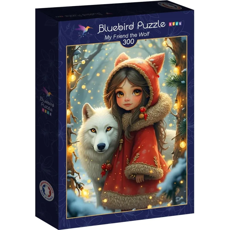Puzzle pre deti BLUEBIRD 300 dielikov Môj kamarát vlk