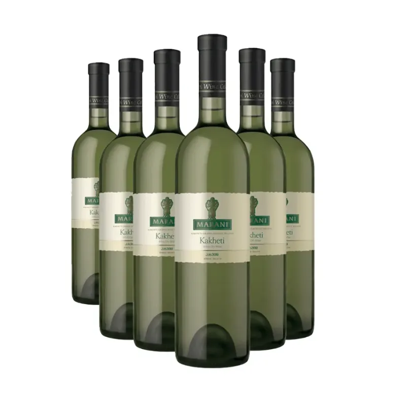 MARANI 6x Marani KAKHETI biele suché víno 13% obj. (holá lahev) degustační sada po 750 ml.