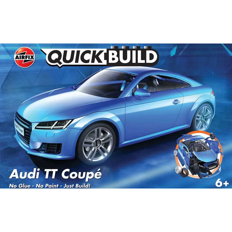 Airfix Quick Build auto J6054 - Audi TT Coupe - Modrá