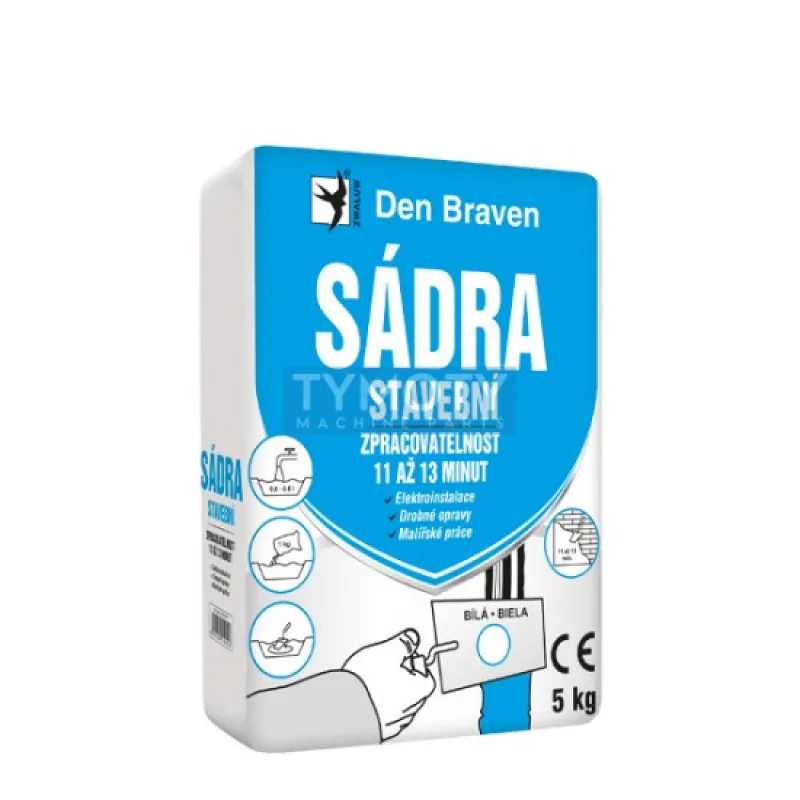Debbex Sadra stavebná - 5 kg biela, vrece