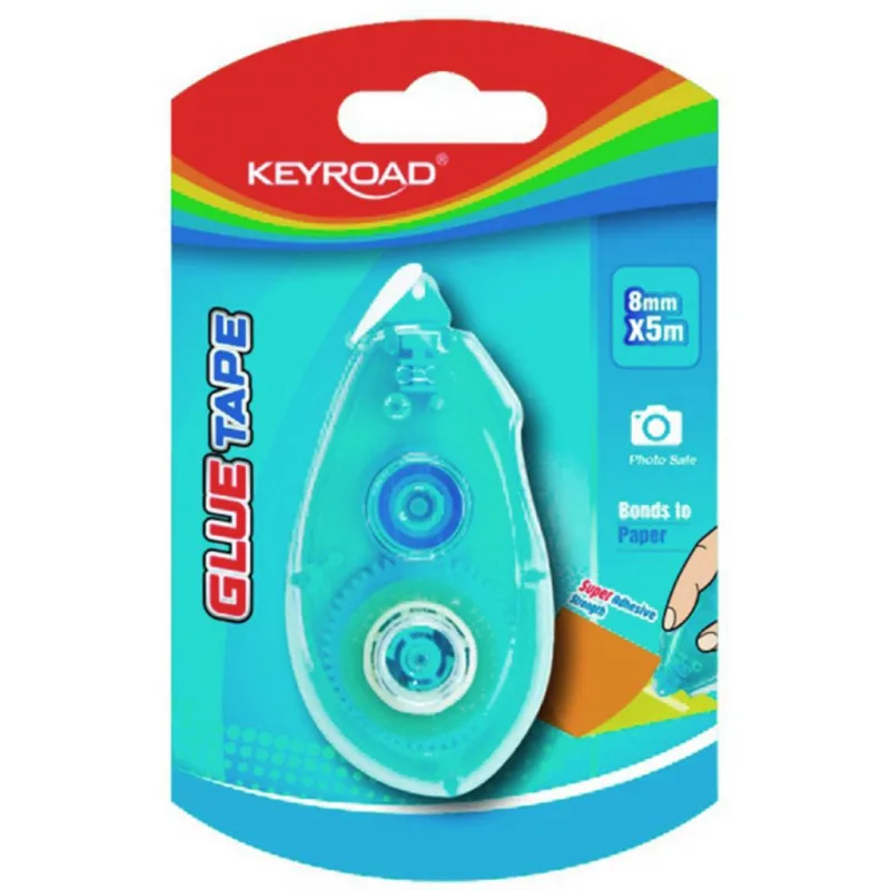 Lepiaci roller KEYROAD Super lepiaca sila, obojstranný, blister