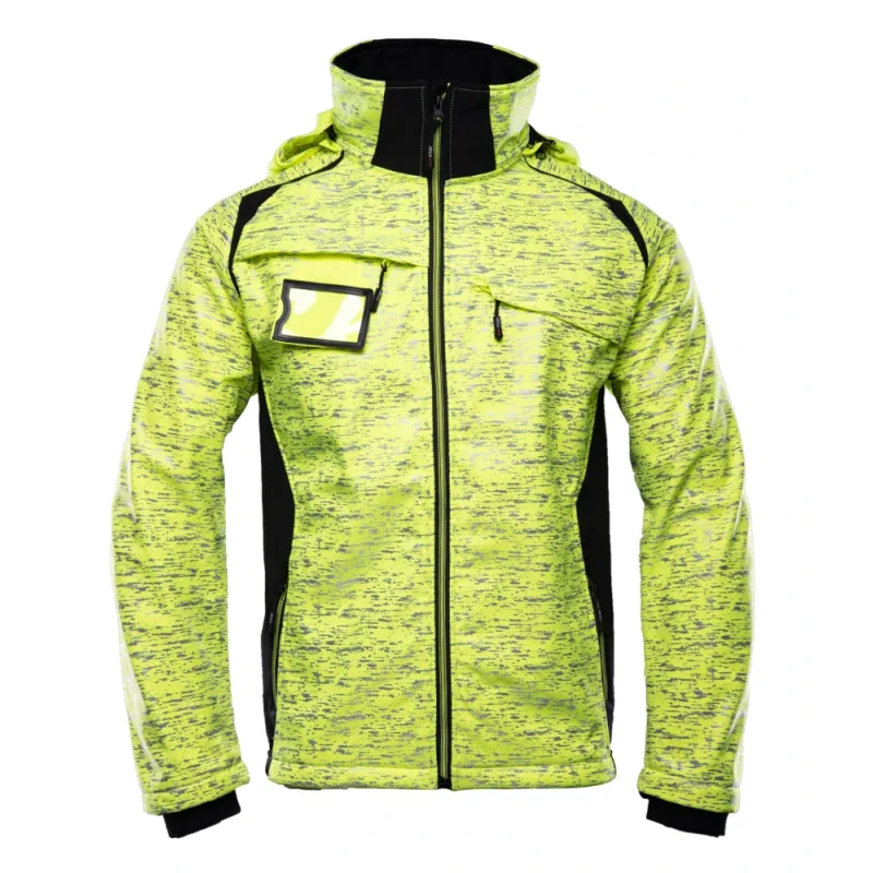 Polstar CROSS Vodeodolná Softshellová bunda HI-VIS Yellow/Black