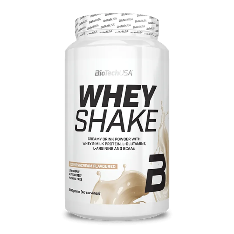 Whey Shake 1000 g - BioTech USA Príchuť: Cookies & Cream