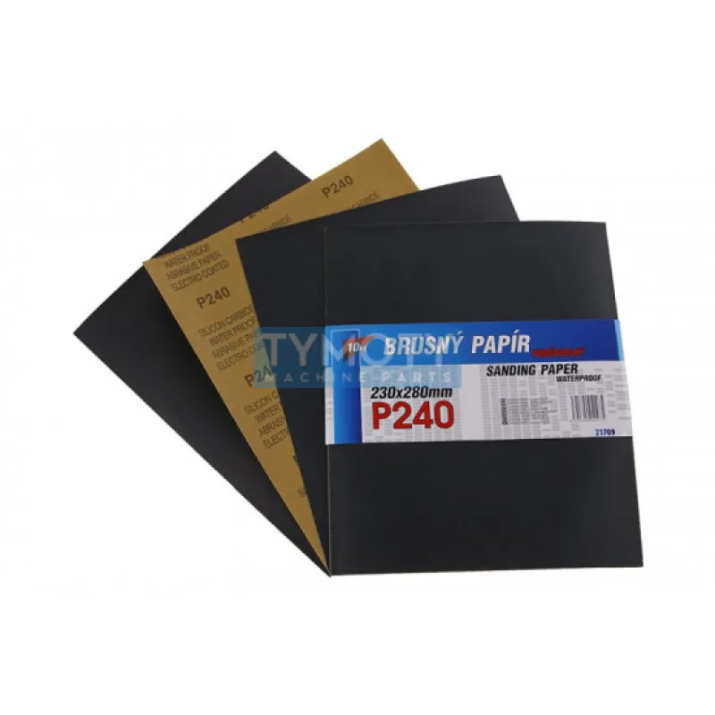 Papier brúsny 230x280mm P240 10ks Waterproof