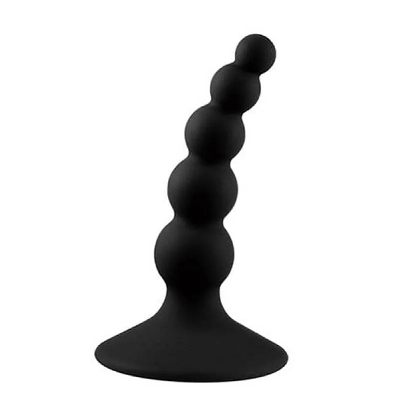 Lovetoy Lure Me Beaded Anal Plug Black 1