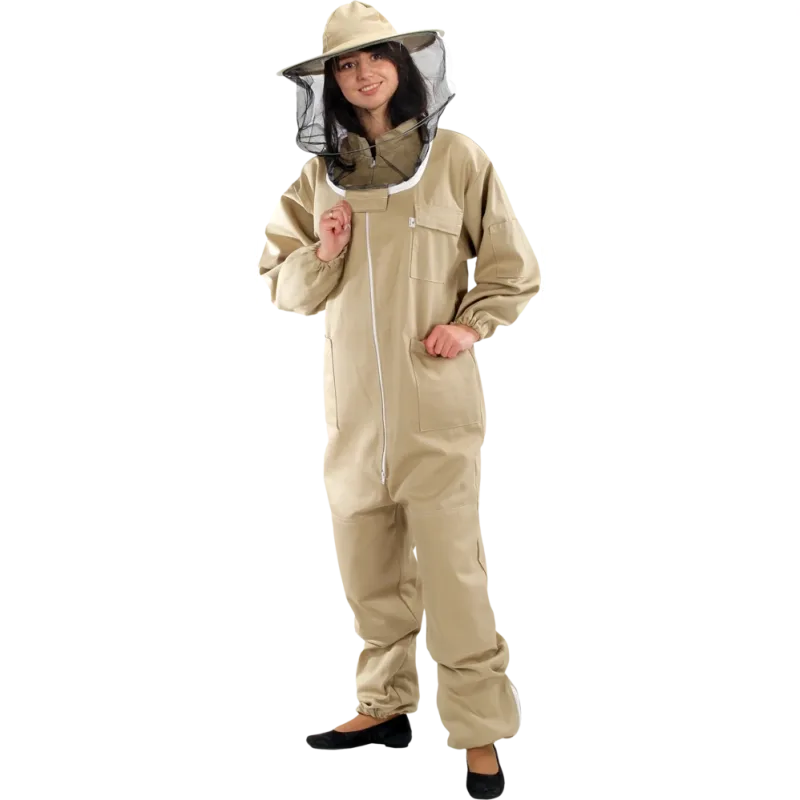 Adamek BEE COV31 kombinéza s čiapkou zapínanou na zips Begie M-2XL