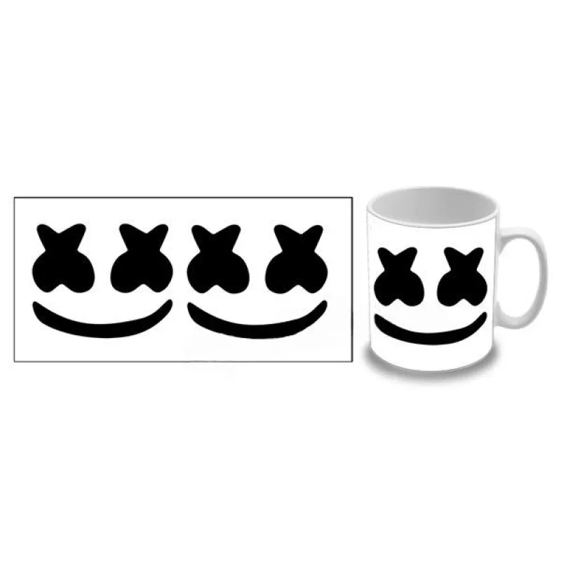 Marshmello - Smile Black and White (hrnček)