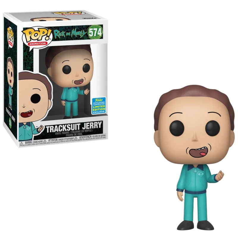 Funko POP! Rick and Morty Tracksuit Jerry SDCC Exclusive Limited Edition