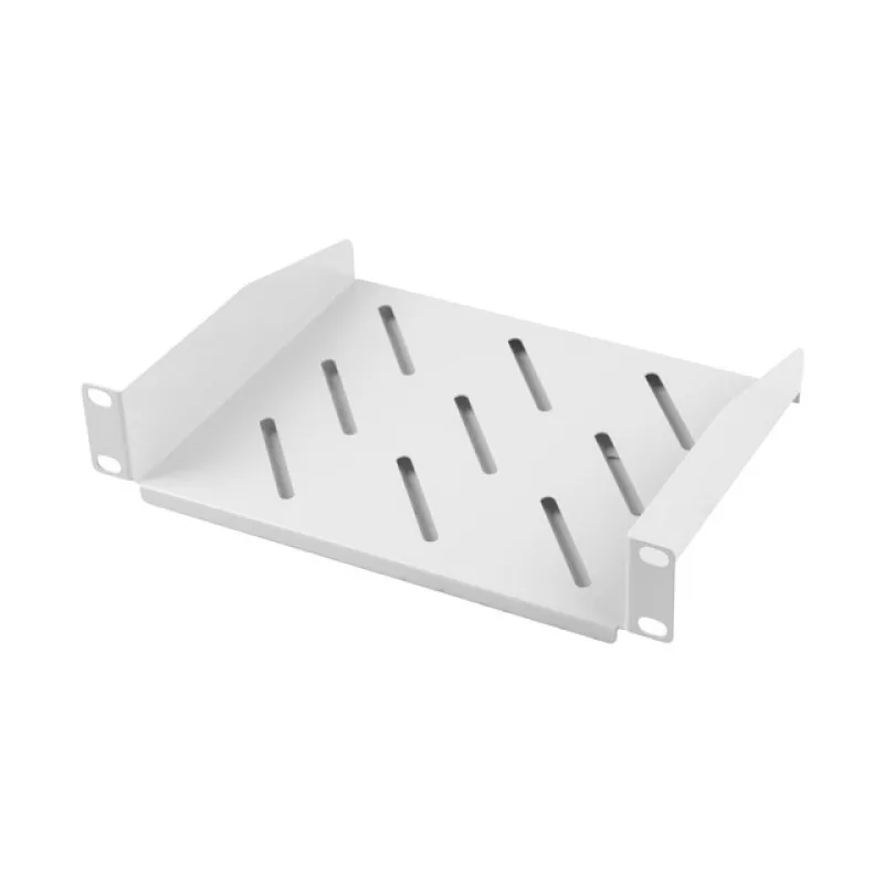 LANBERG 10" PEVNÁ POLICE 1U/254X180MM MAX. NOSNOST DO 20 KG ŠEDÁ AK-1012-S
