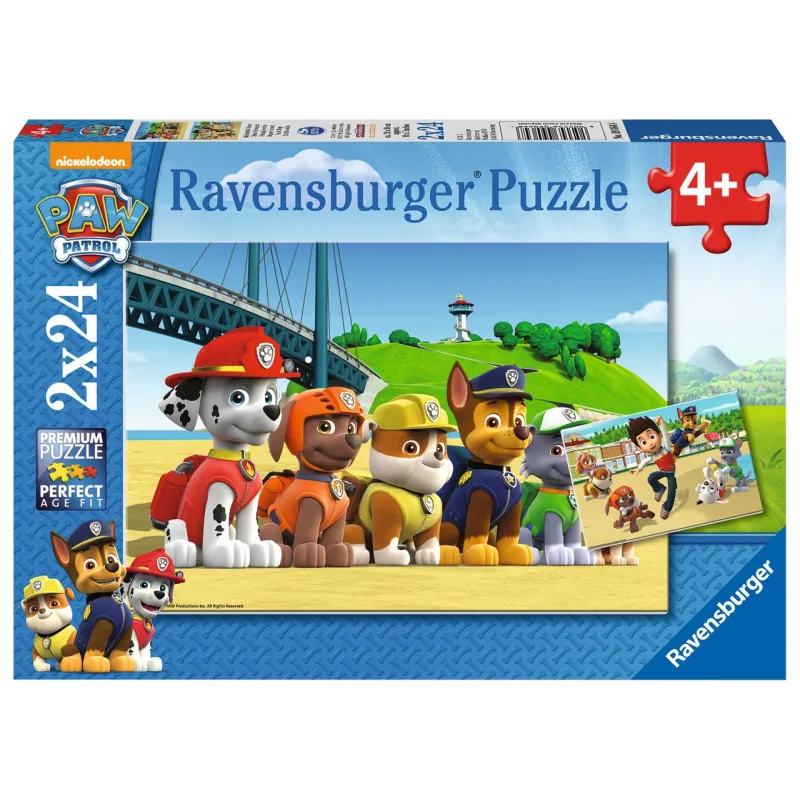 Ravensburger Labková Patrola: Statoční psi, 2x24 dielikov