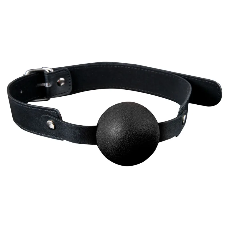 California GP Solid Silicone Ball Gag Black