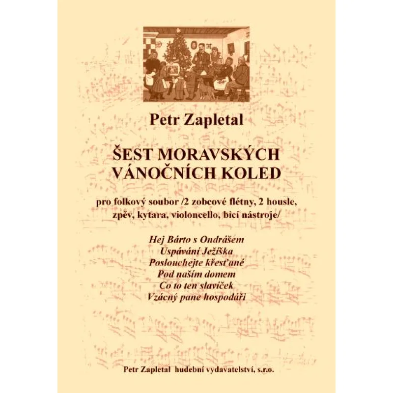 NotaNota Šest moravských vánočních koled pro folkový soubor