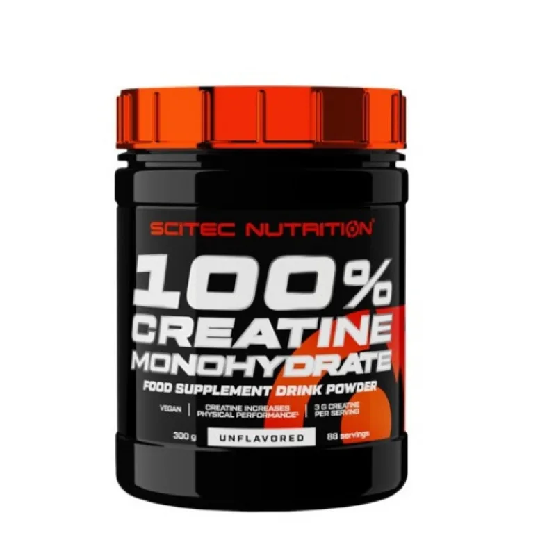 100% Creatine Monohydrate 300 g - Scitec Nutrition Príchuť: Natural - Bez príchute