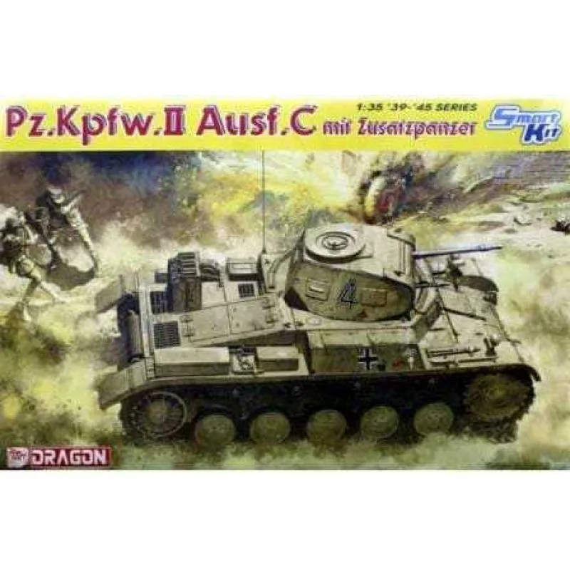 Dragon Model Kit tank 6432 - Pz.Kpfw.II Ausf.C s ZUSATZPANZER (SMART KIT) (1:35)