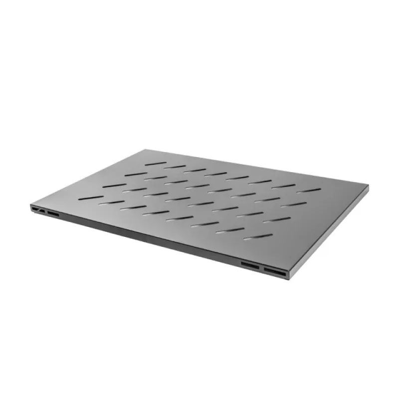 LANBERG 19" PEVNÁ POLICE 1U/465X715MM MAX. NOSNOST DO 120 KG ČERNÁ AK-1009-B