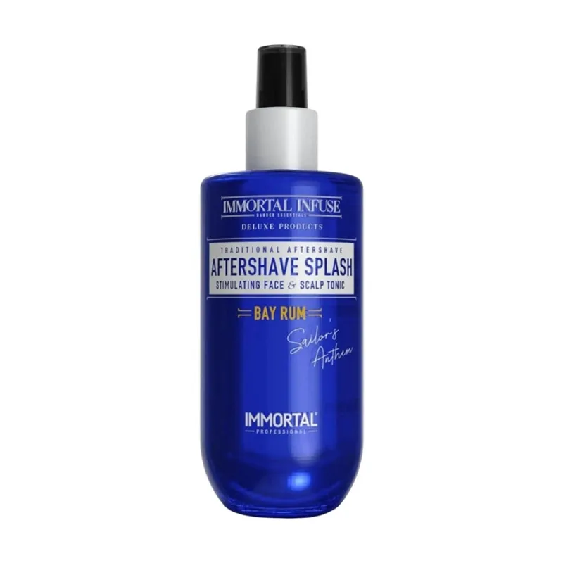 Voda po holení a stimulačné tonikum pre pokožku hlavy. IMMORTAL Infuse Aftershave splash