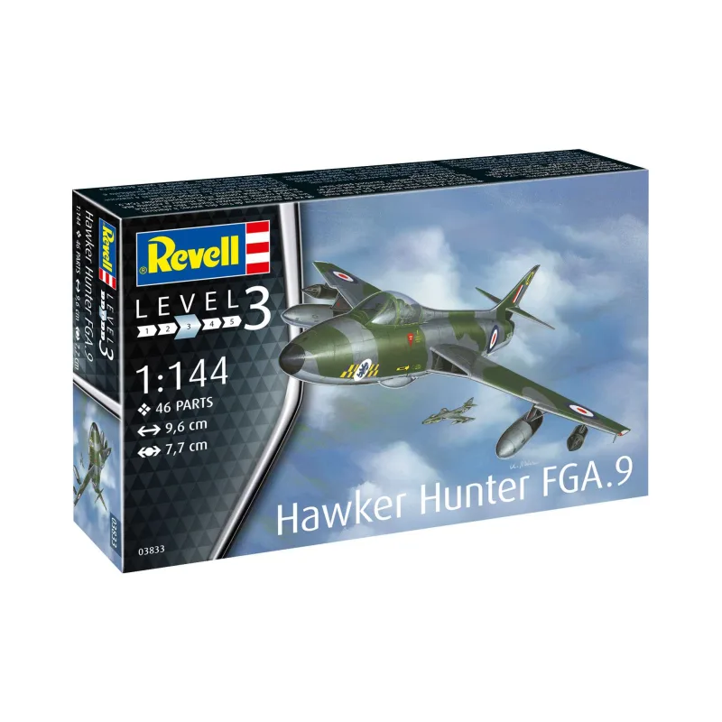 Revell Plastic ModelKit lietadlo 03833 - Hawker Hunter FGA.9 (1:144)