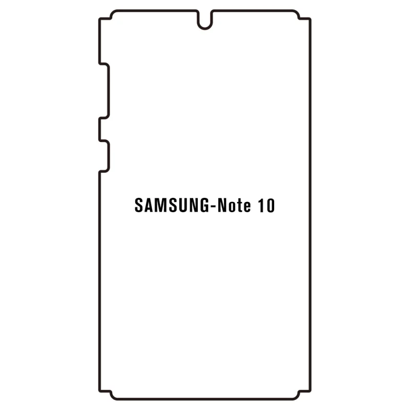 Sunshine Samsung Note10 Predná Hydrogél ochranná fólia Strih: Predná časť a rám, Typ fólie: Matná