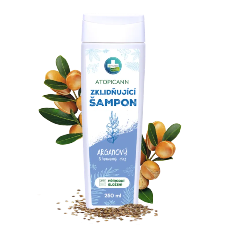 Atopicann šampón, prírodný upokojujúci, Annabis