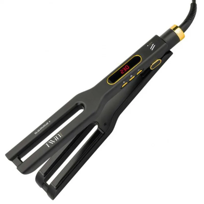 GAMMA PIÚ Gamma+ TWIN PRO - dvojitá žehlička pre veľmi vlnité a kučeravé vlasy