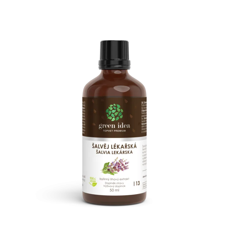 Green idea Šalvia lekárska – tinktúra – kvapky 50 ml –