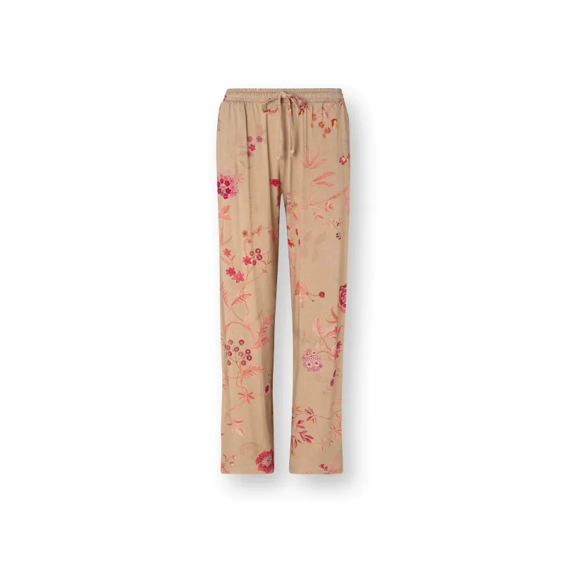 Pip Studio Belin dlouhé kalhoty Marigold, růžové-khaki