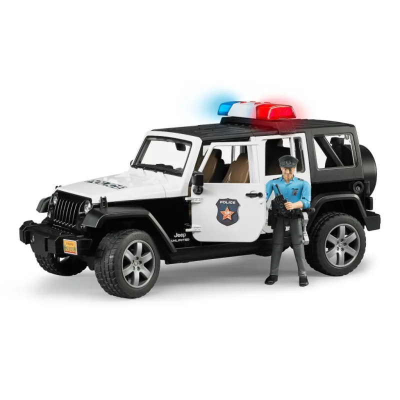 Bruder Bruder Jeep Wrangler Rubicon Polícia - poškodený obal