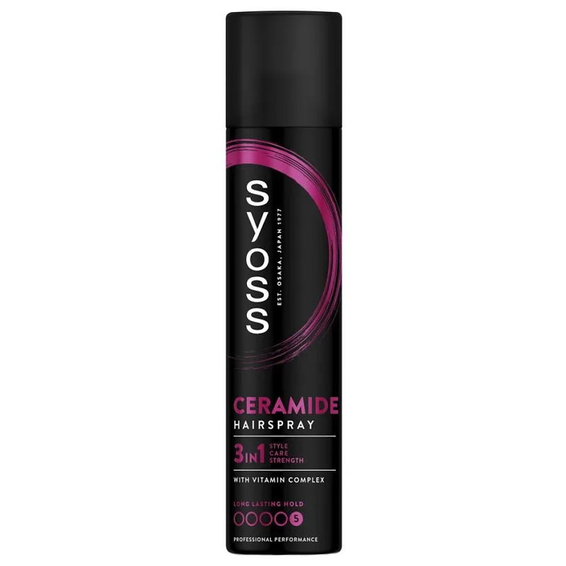 SYOSS Professional Ceramide Hairspray 300ml - lak na vlasy mega silná fixácia