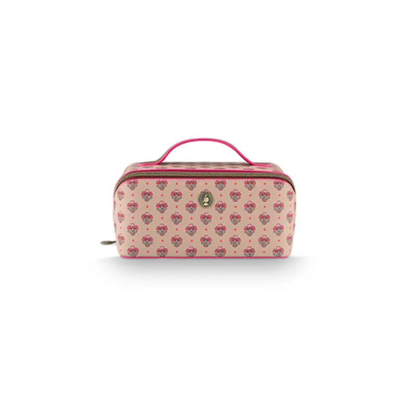Pip Studio Cyrille Jaipur Flower střední kosmetická taška - růžová