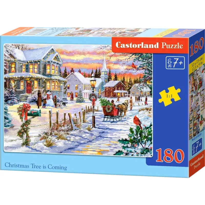 Puzzle pre deti Castorland 180 dielikov Prichádza vianočný stromček