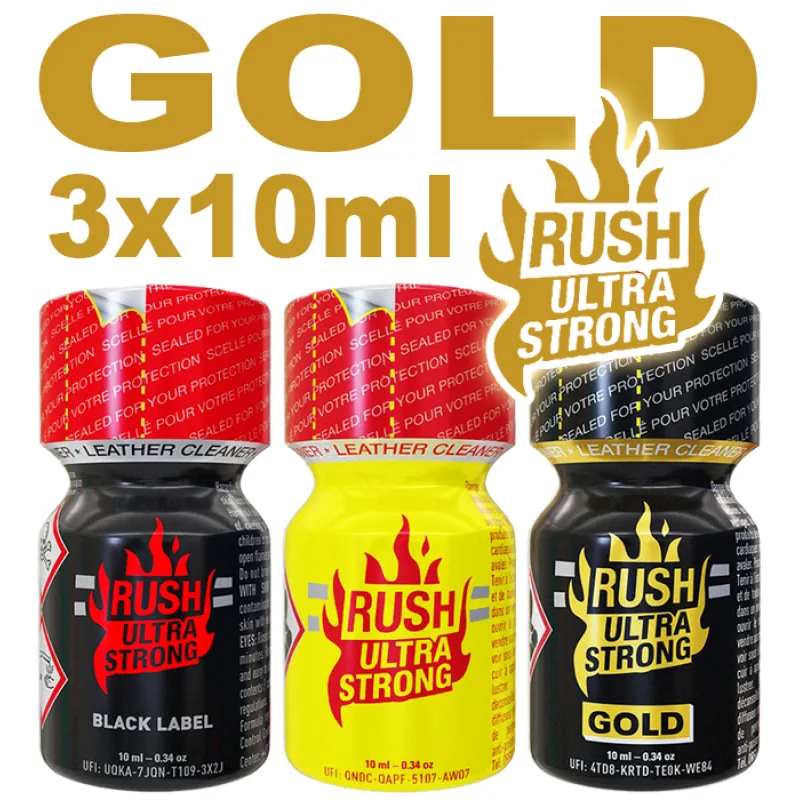 Poppers POPPERS ULTRA STRONG GOLD BALÍČEK (3x10ml)