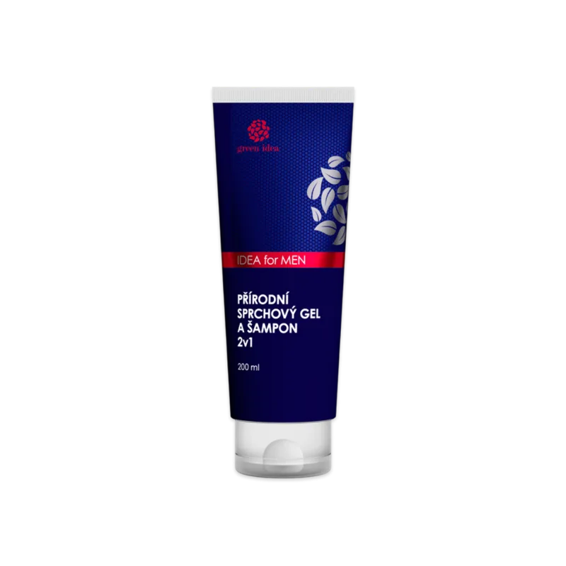 Green idea IDEA for MEN – prírodný sprchový gél a šampón 2v1 200 ml –