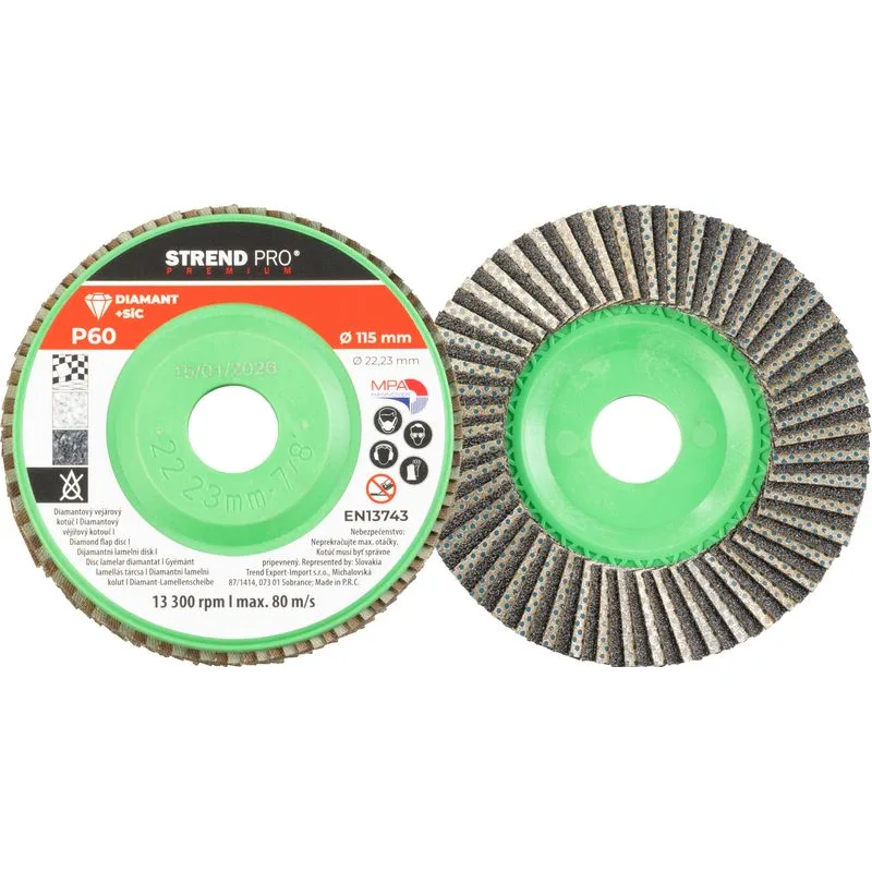 Kotúč Strend Pro 115 x 22 mm, brúsny, P60