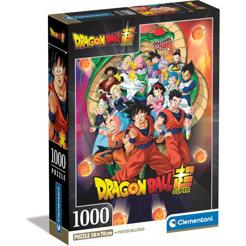 Puzzle Clementoni 1000 dielikov Dragon Ball Super: Rodina a priatelia