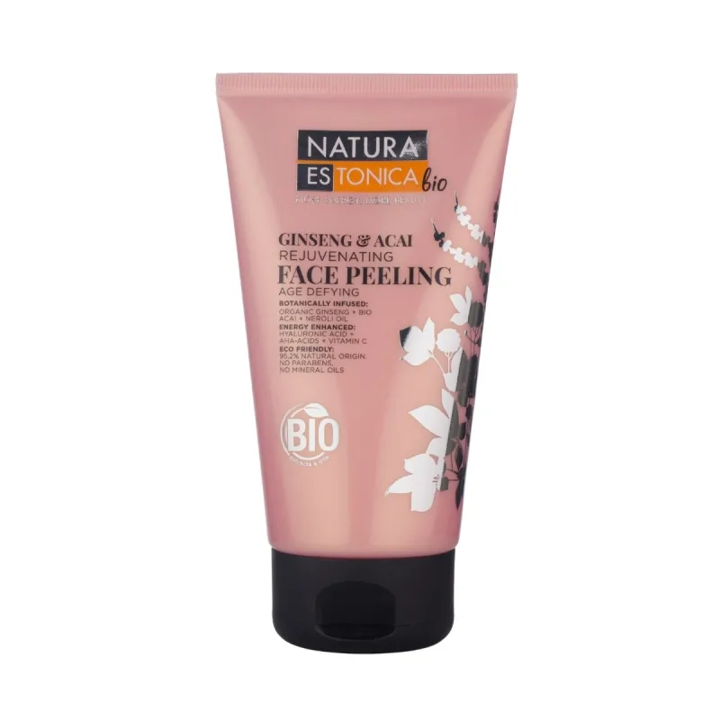 Natura Estonica Omladzujúci pleťový peeling so ženšenom a acai - 150 ml -