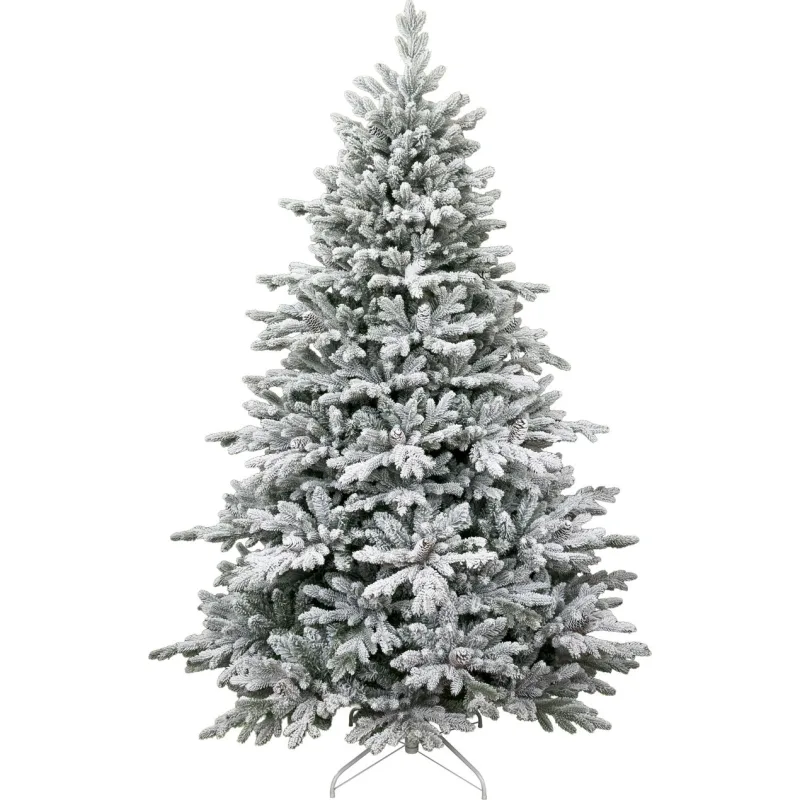 Stromček MagicHome Vianoce Frosty, zasnežený, 3D+2D, extra hustý, 210 cm