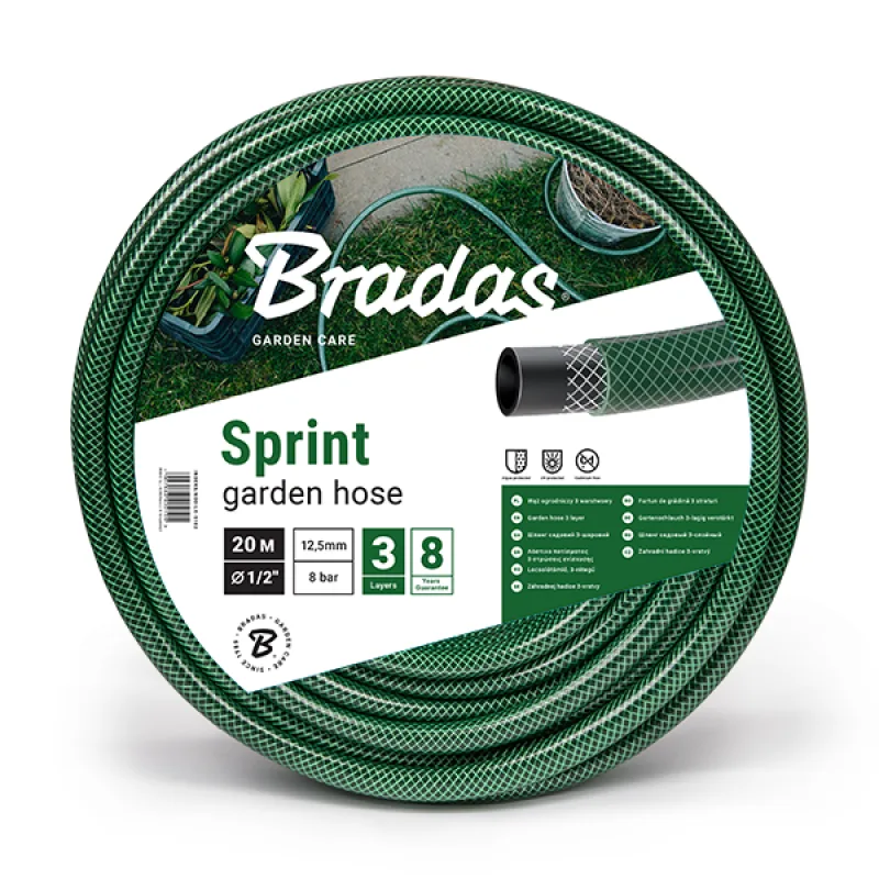 Záhradná hadica Bradas SPRINT 1/2" – 20 m, 3-vrstvová