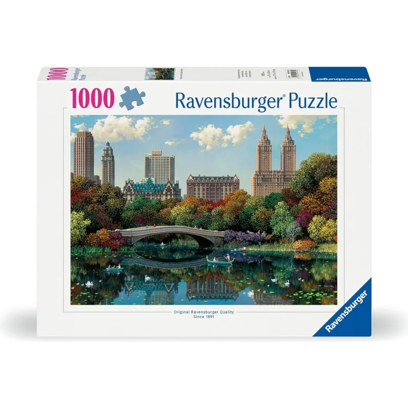 Puzzle Ravensburger 1000 dielikov Central Park, Bow Bridge v New Yorku
