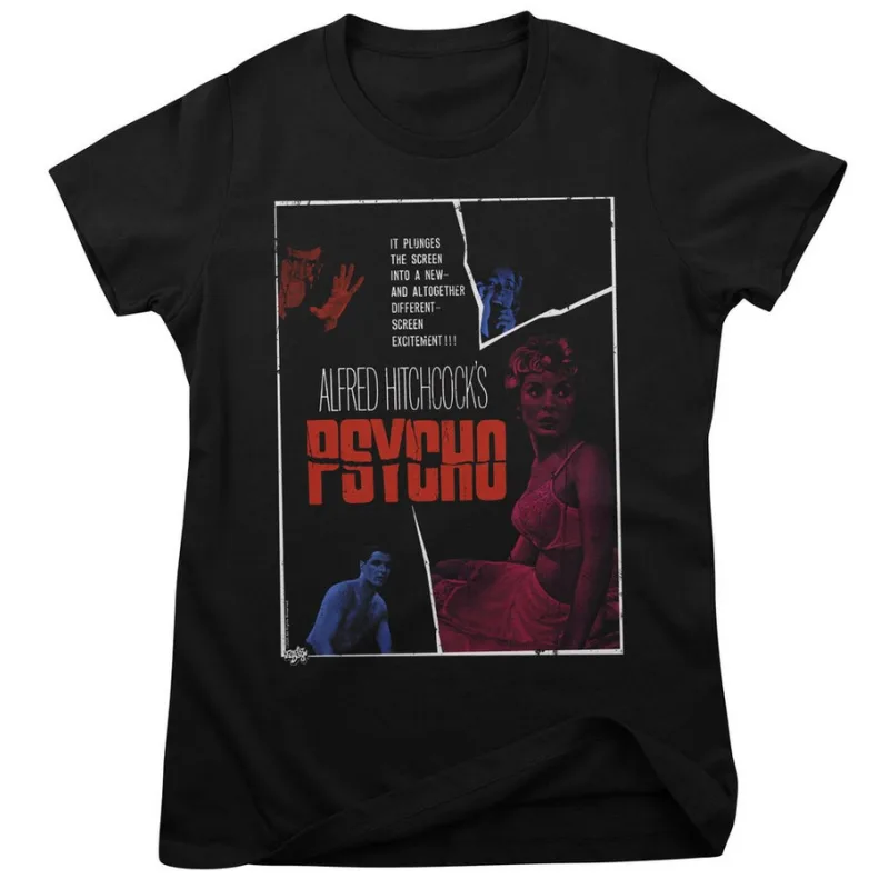 Alfred Hitchcocks Psycho - Movie Poster (dámske tričko)
