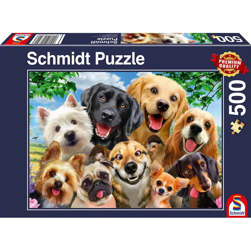Schmidt Puzzle Psie selfie 500 dielikov