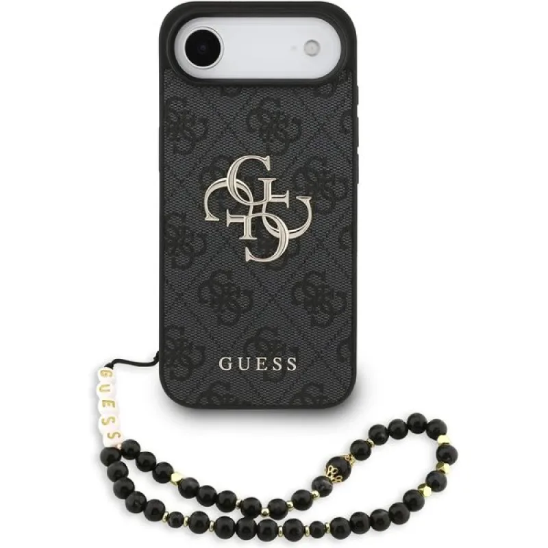 Guess PU 4G Metal Logo Strap kryt iPhone Air čierny