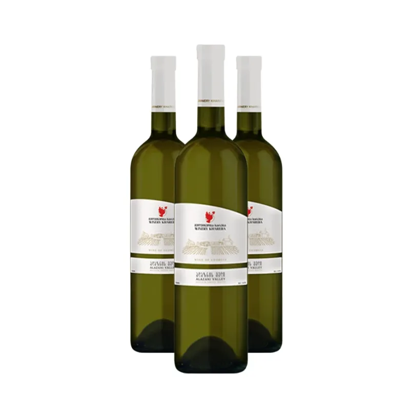 KHAREBA 3x Khareba Alazani Valley biele polosladké víno 12% obj. (holá lahev) degustační sada po 750 ml.