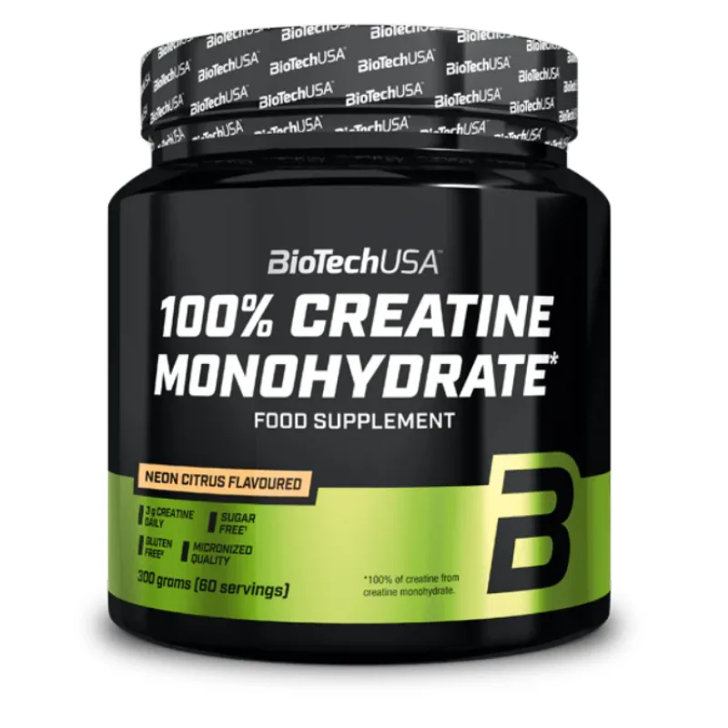 100% Creatine Monohydrate 300 g – BioTech USA Príchuť: Broskyňový ľadový čaj