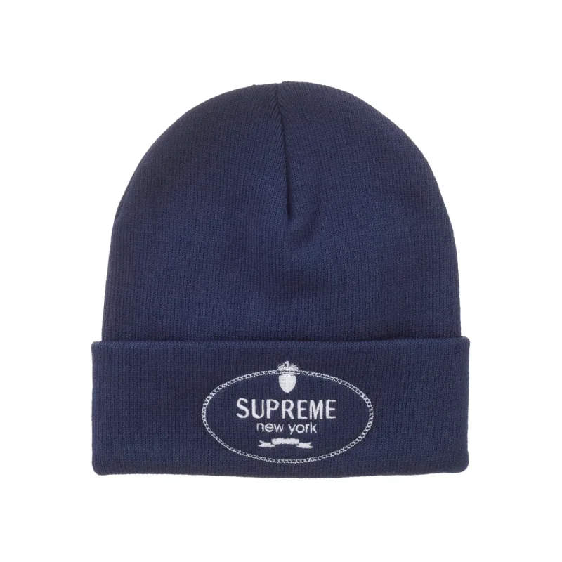 Supreme Crest Beanie Blue Navy - OS