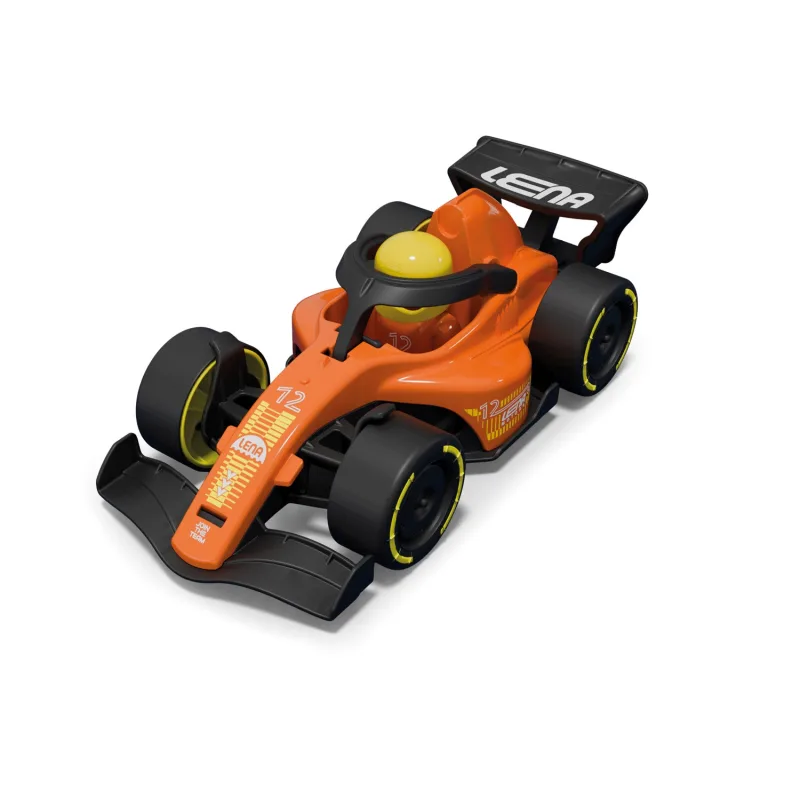Lena Závodné auto Formule oranžová