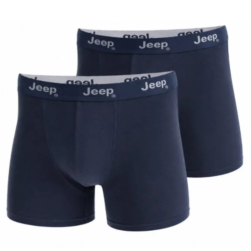 Pánske Boxerky Jeep® extra pohodlné 2pack - modrá indigo XL