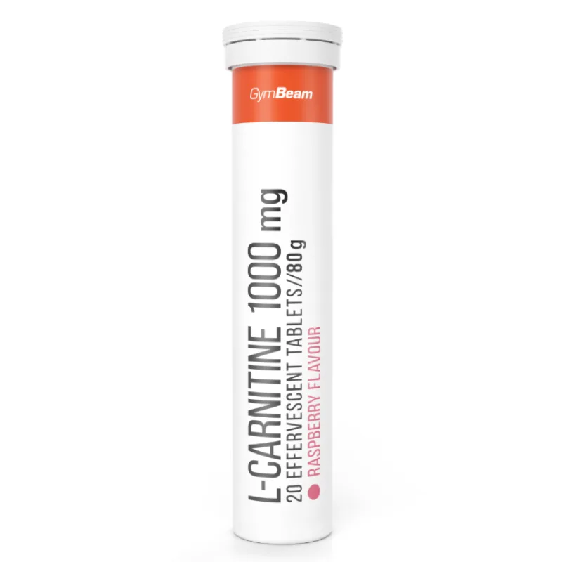 L-karnitín 1000 mg šumivý 20 tabliet - GymBeam Príchuť: Malina - MIN. TRV. 8/2026