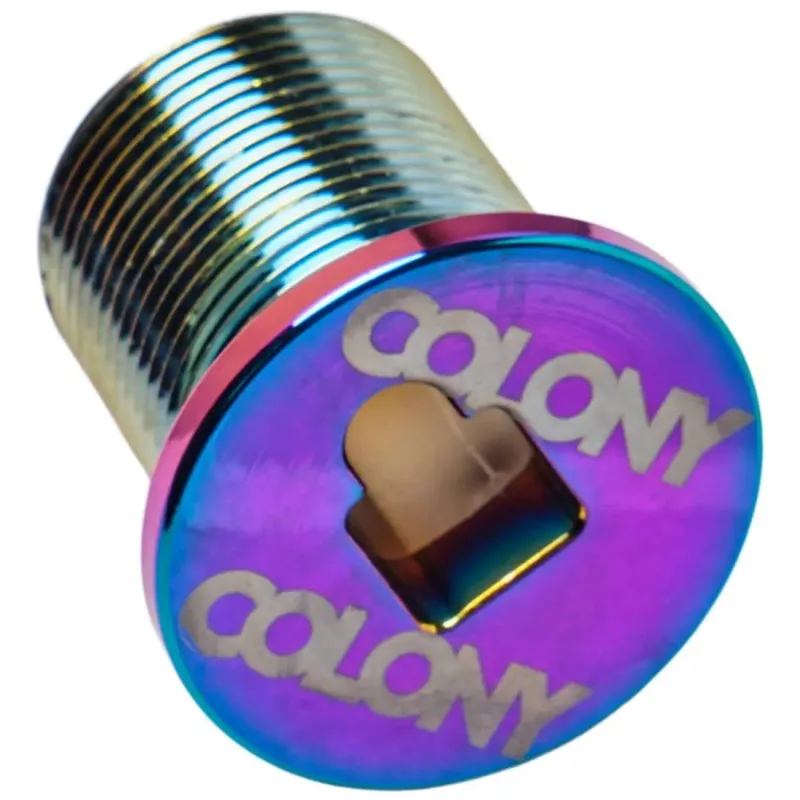 Colony BMX Vidlica Top Cap skrutka (Rainbow Anodise|M25)