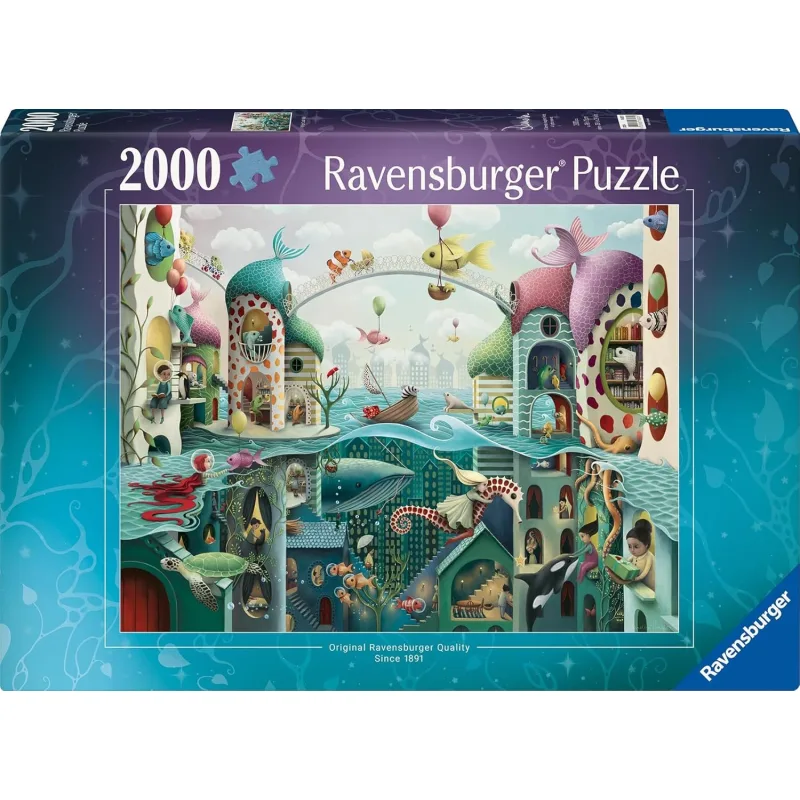 Ravensburger Puzzle Keby ryby mohli chodiť 2000 dielikov